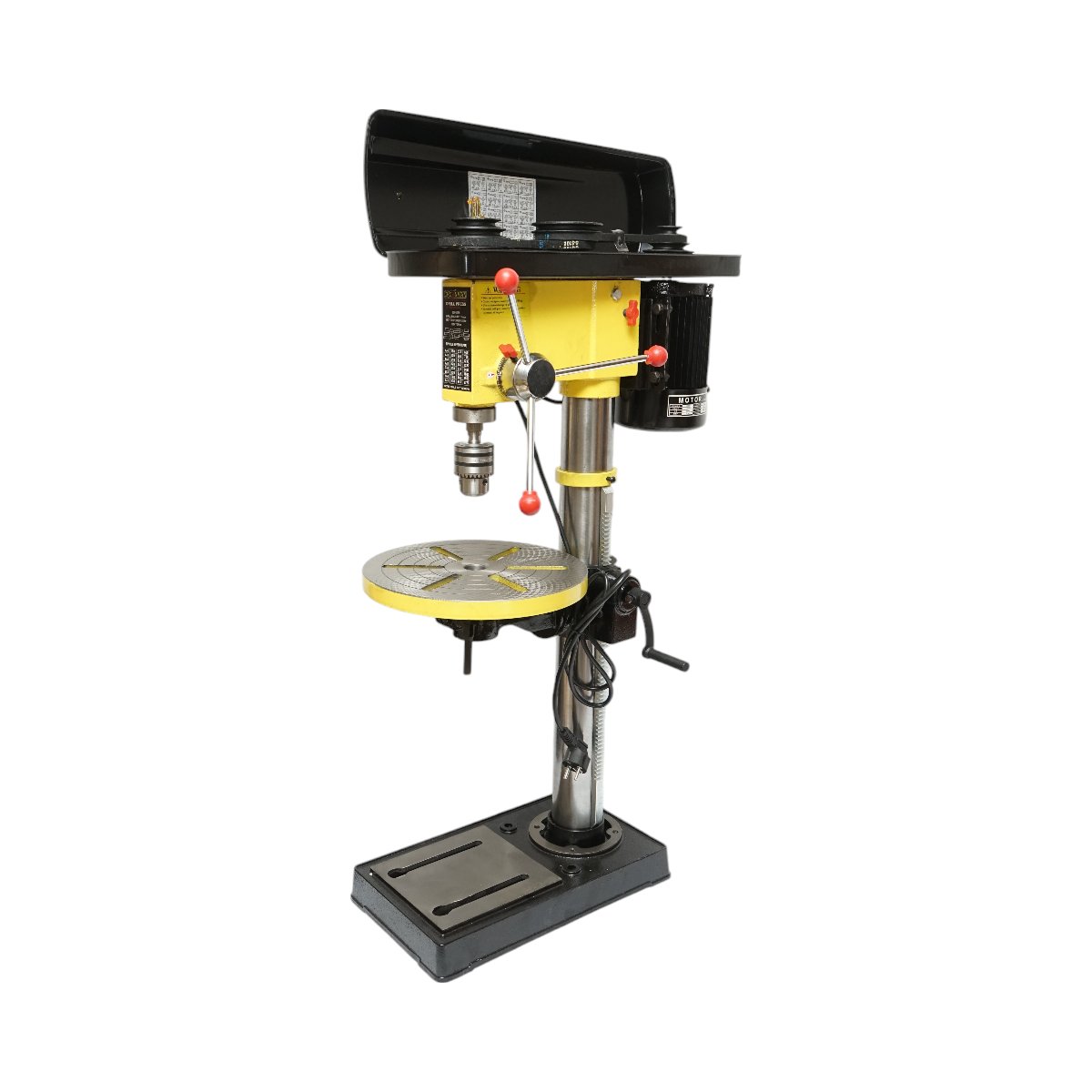 Masina de gaurit cu coloana 550W, 220V, 5 trepte, 16 viteze 180-2770 RPM, diametru max. gaurire 16mm Crownman